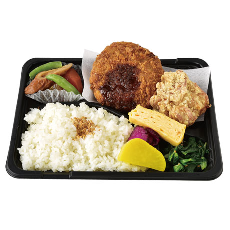 できたてメンチカツとからあげ弁当