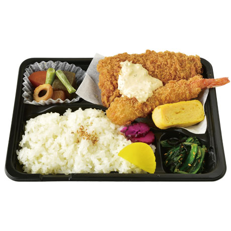 できたてアジ・海老フライ弁当